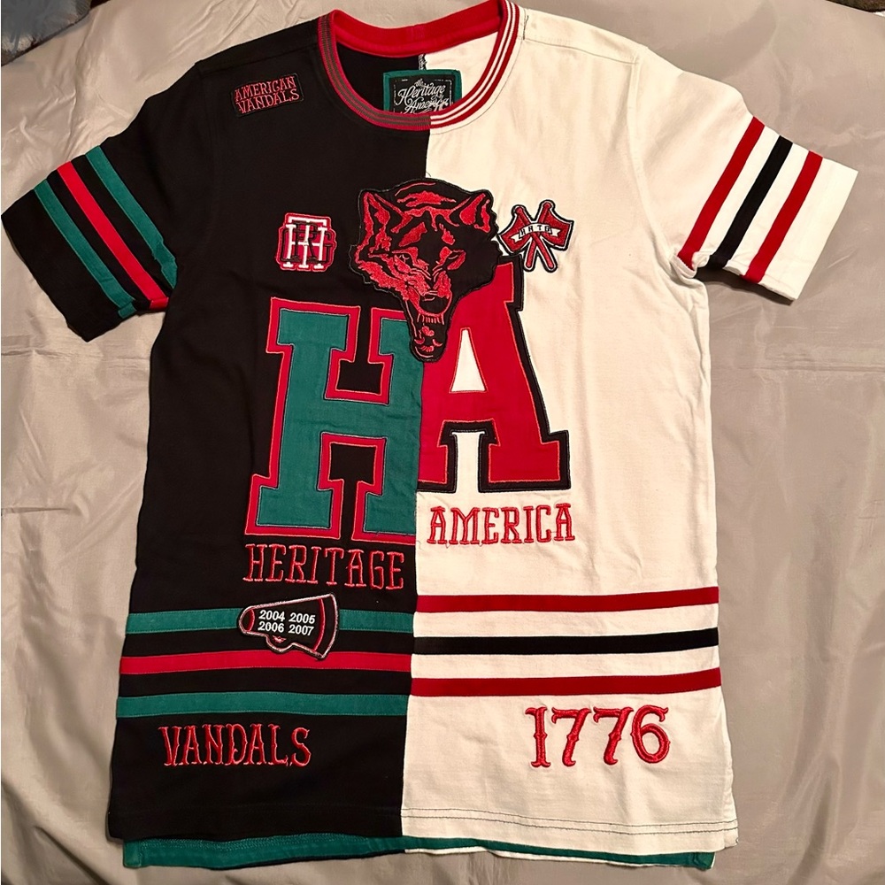 Boys The Heritage America Split Color T-Shirt